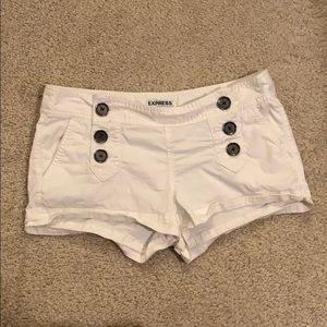 Express sailor shorts in white